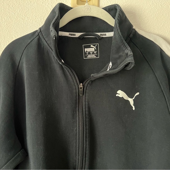 Puma Black and White Track Jacket - Picture 2 of 3